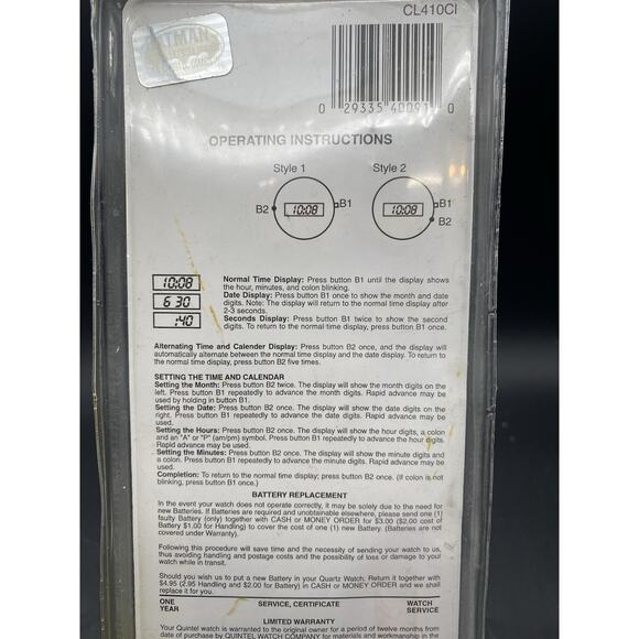 Catwoman Digital Watch Glow In the Dark Sealed Package Quintel 1991 DC Comics - Picture 8 of 13